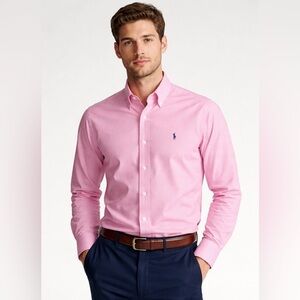 Polo by Ralph Lauren Pink Casual Button Down Shirt Size 15
